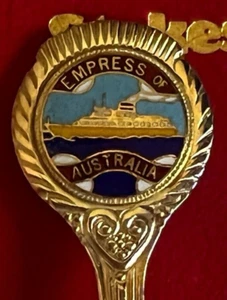 The Empress Of Australia ship souvenir collectible souvenir cake fork C /P - Picture 1 of 8