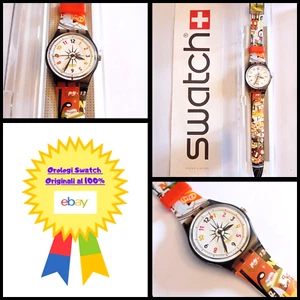 Swatch Gent Neu NOS Upper East GM136 1996 Vintage Armbanduhr 90er - Bild 1 von 10