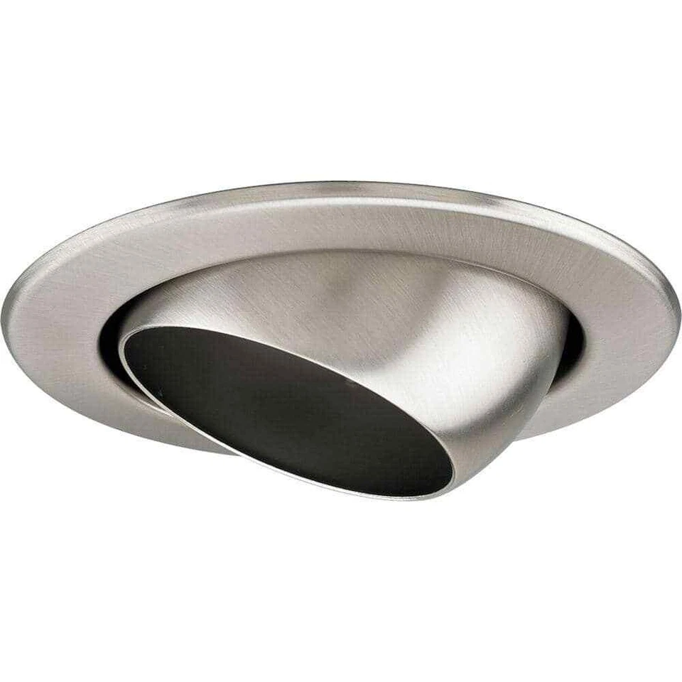 Progress Lighting 4 in Brushed Nickel Recessed Eyeball Trim - Image 1 of 1