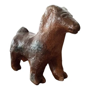 Antique Native American Handmade Redware Stoneware Pottery Ram Figurine - Picture 1 of 12