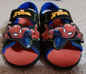 New Without Box Marvel Boy Sz 5 Multi-Color Spider-Man Skid Resistant Sandals 22 - Picture 1 of 9