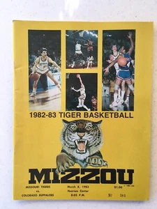 MU Tigers 1982-83 basketball program, March 8, 1983, Stipanovich, Sunvold - Bild 1 von 4