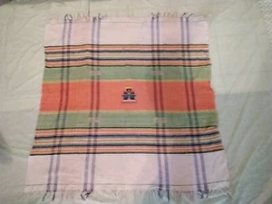 Latin American Mexican? Wall Hanging Tapestry Throw 46" x  48" Vintage - Picture 1 of 6