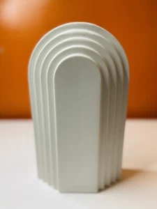 Modern Vase Mid Century Style White Smooth White Matte Finish - Picture 1 of 9