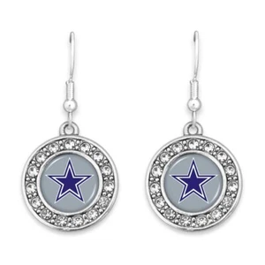 Pendientes de niña Abby de los vaqueros de Dallas - Imagen 1 de 1