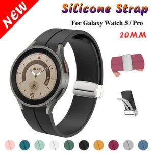 New Magnetic Silicone Band Strap For Samsung Galaxy Watch 5 4 40 44mm/5 Pro 45mm - Picture 1 of 14