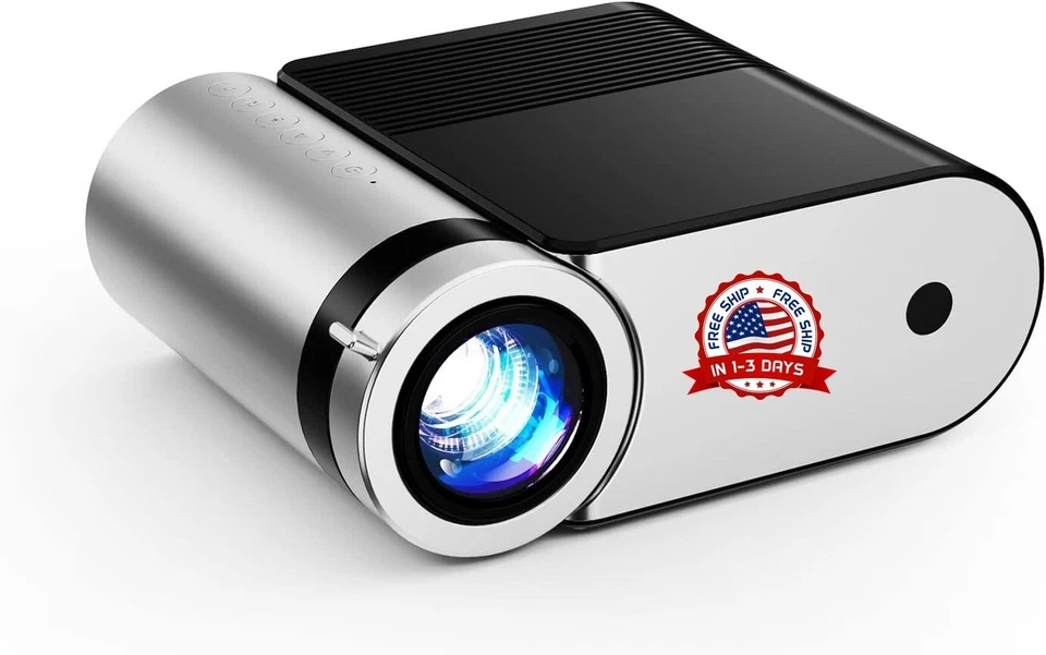 Proyector para exteriores Proyector de películas HD compatible con 1080P US NEW - Image 1 of 4