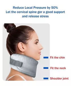 Adjustable Neck Brace Cervical Collar Neck Support Brace for Sleeping Universal - Picture 1 of 13