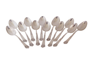 Set of 12 Gorham ( Lion, Anchor, G ) Lansdowne Sterling Silver 5 O' Clock Spoons