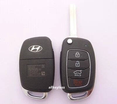 OEM 2015-2021 HYUNDAI TUCSON flip keyless entry remote key fob TQ8-RKE-4F25 - Image 1 of 4