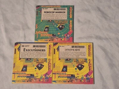 Software Evolution Robocop, Executioners, Catacomb Abyss IBM 3.5 Disks DOS - Image 1 of 4
