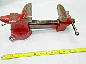 Tornillo de banco, vintage AMERICAN SCALE CO. No. Tornillo de banco giratorio 30, mordazas de 3" de ancho, EE. UU. - Imagen 1 de 8