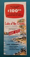 Lake of the Ozarks Mo Vintage 1950's Real Estate Brochure Shawnee Horseshoe Bend