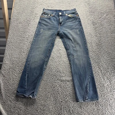 Pantalones de mezclilla True Religion para mujer 30x30 azul Joey lavado medio recto Y2K Foto 1 de 4