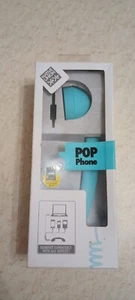 Native Union Pop Cell Phone Blue Handset  - Plugs Into Headphone  - Picture 1 of 5