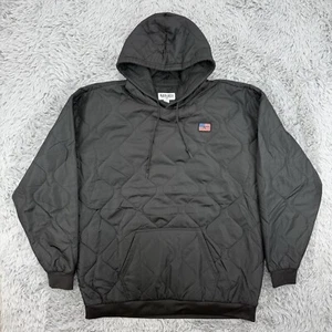Black Rifle Coffee Company Hoodie Mens 3XL Black Quilted Bomber Kangaroo Pockets - Picture 1 of 9