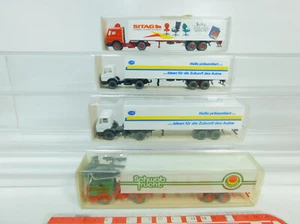 4x wiking H0 1:87 Truck MB: 540 Hella +542 Sitag / Schwab Fruit, Mint + Box # - Picture 1 of 5