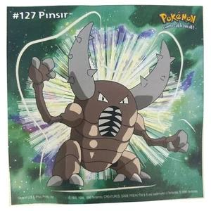 Pokemon Collect 'em Stick-Ups Pinsir #127 Grande 4” Pegatinas Impresiones - Imagen 1 de 2