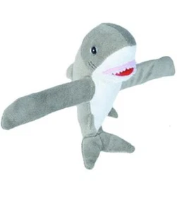 Wild Republic Huggers Plush Stuffed Animal Snap Bracelet Great White Shark - Picture 1 of 1