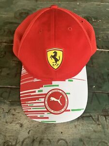 Genuine Puma Scuderia Ferrari Hat Cap Rare Red Adjustable Formula One racing F1