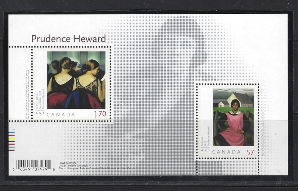Canada 2010 Art Prudence Heward #2396 Souvenir Sheet  MNH - Image 1 of 1