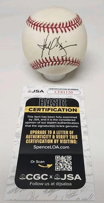 Harold Baines Signed Rawlings Official American League Baseball JSA COA A2 Foto 1 de 3