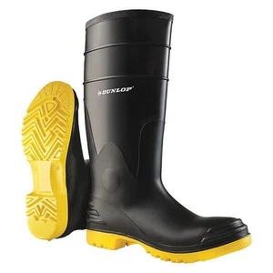 Dunlop Rubber Boot,Men's,10,Knee,Black,PR 8680200 Dunlop 8680200 10 791079109946 - Picture 1 of 1