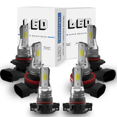 For Chevrolet	Colorado 2015-2018 6000K LED Headlights +Fog Bulbs Combo Kit 6x - Image 1 of 4