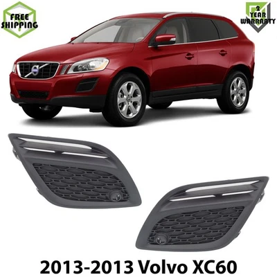 Front Fog Lights Cover Textured Plastic Left & Right Side For 11-2013 Volvo XC60 Foto 1 de 4