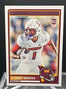 2025 Score Football Ja'Corey Brooks RC #61- Commanders - Picture 1 of 2