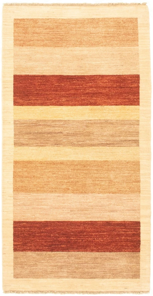 Beige 3'3" x 6'6" Hand-knotted Oriental Carpet Traditional Wool Area Rug - Image 1 of 4