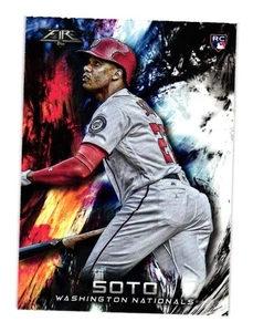 2018 Topps Fire Rookie - Juan Soto (#181)  Washington Nationals - Picture 1 of 2