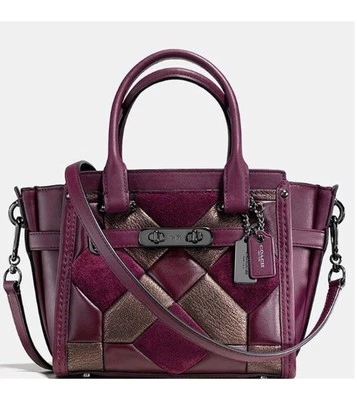 Bandolera mixta Final Coach 55511 Swagger 21 acolchada Canyon $450 BRONCE SANGRE DE BUEY Foto 1 de 4