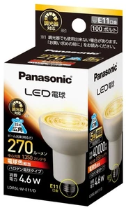 Panasonic LED Bulb E11 Base Incandescent Color Equivalent 4.6W Halogen Bulb 109 - Picture 1 of 4