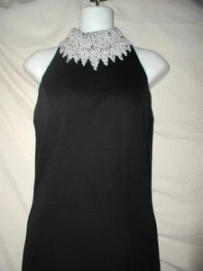 Jovani Black High Neck Crystal Pearl Beaded Formal Pageant Prom Gown Size S/M - Picture 1 of 9