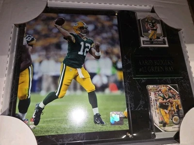 Placa de pared Aaron Rodgers Green Bay Packers #12 NFL 12x15 de colección NUEVA rara QB Foto 1 de 3