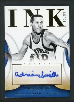 2013-14 ADRIAN SMITH 61/99 AUTO PANINI IMMACULATE COLLECTION INK AUTOGRAPHS - Image 1 of 2