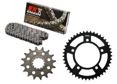 KIT/TRASMISSIONE BMW S 1000XR 2020 2024 PBR CORONA 45 PIGNONE  17 CATENA EK 525 - Immagine 1 di 4