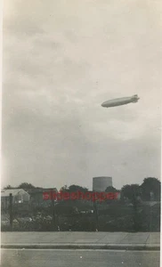 Photo 1936 View of HINDENBURG Zeppelin In Flight Over Lancaster England May 22 - Picture 1 of 3