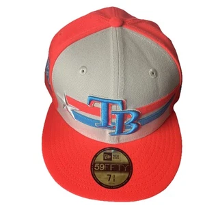 New Era Tampa Bay Rays Neon 2024 MLB Baseball All-Star Fitted Hat 7 3/8 NWT - Picture 1 of 9