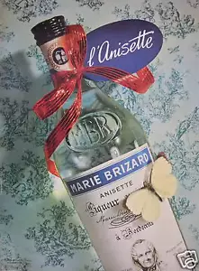PRESSEWERBUNG 1956 MARIE BRIZARD L'ANISETTE LIKÖR - Bild 1 von 1