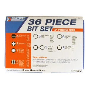 Best Way Tools sortiert 1/4 S x 3 Zoll L Schraubendreher Bit Kohlenstoffstahl 36 Stck. - Bild 1 von 3