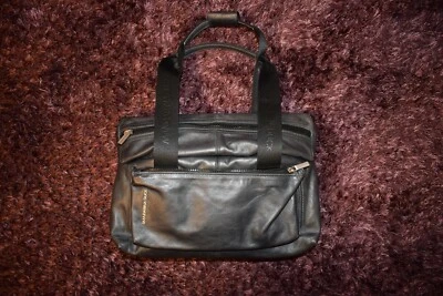 Mandarina Duck Navy Blue Leather Handbag - Image 1 of 4