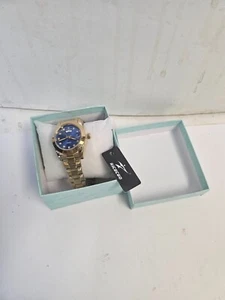 NUEVO RIECGO 42MM Diamante Índice Presidente Día/Fecha Cuarzo Reloj Hombre - Banda Dorada - Imagen 1 de 2