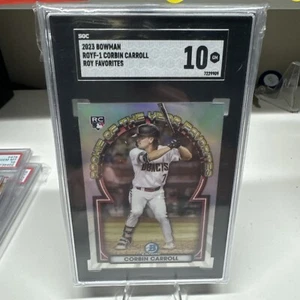 Corbin Carroll Rc 2023 Bowman Chrom Rookie Of Yr Fave #ROYF1 SGC 10 EDELSTEINE NEUWERTIG 🙂 - Bild 1 von 3