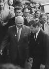 Nikita Khrushchev And John F. Kennedy In Vienna 1961 Old Photo