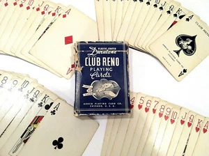 ARRCO Club Reno No. 1941 vintage Baraja de cartas Duratone 103 temprana RARA - Imagen 1 de 12