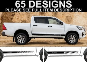 para Toyota Hilux rayas laterales calcomanías pegatinas gráficos t 2012-en adelante - Imagen 1 de 1