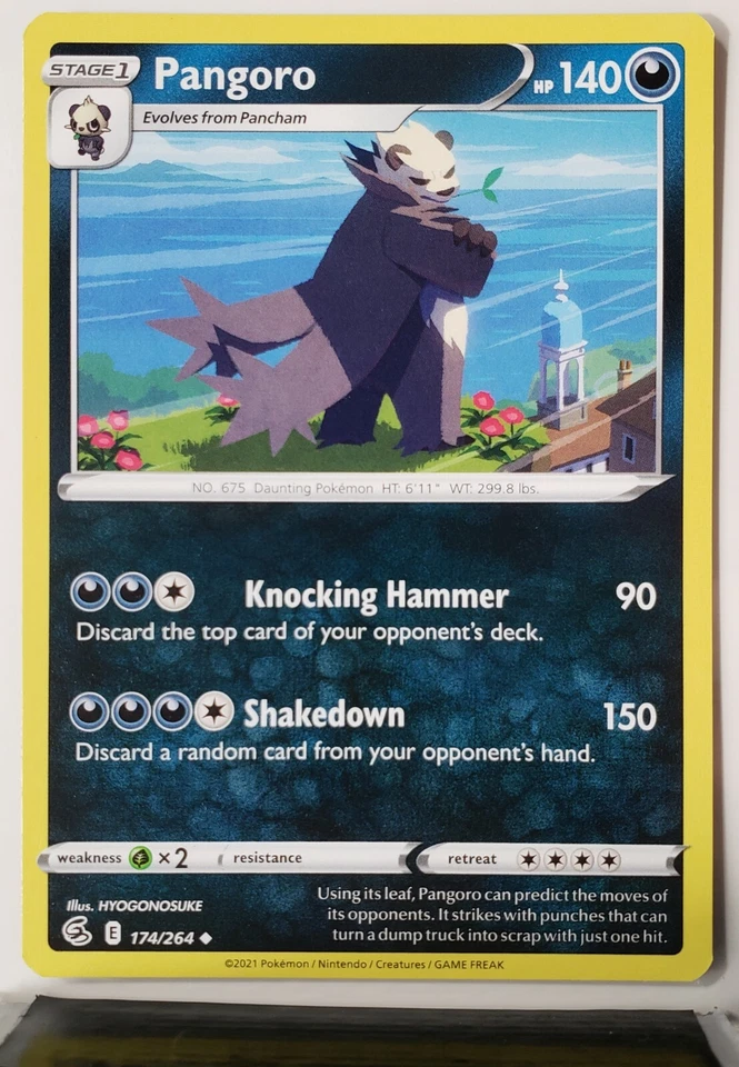 Pangoro 174/264 - NM / M - Fusion Strike Pokemon Card - HYOGONOSUKE Art - Image 1 of 1