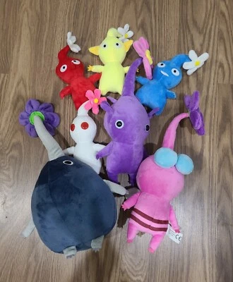 Set of 7 Pikmin Plush Dolls - 7-18 Inch - Adorable, Soft, Stuffed Plush for Kids - Image 1 of 4